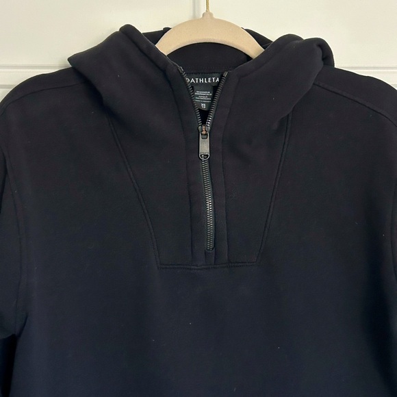 Athleta Black Retroplush Tunic Hoodie - Picture 4 of 8